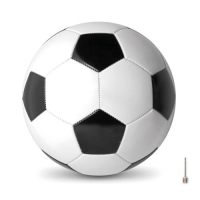 PVC voetbal wit/zwart