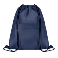 Rugzakje met voorvak en rits blauw