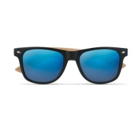 Bamboe zonnebril California blauw