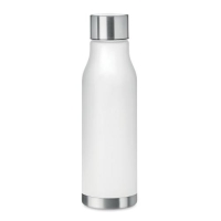 RPET drinkfles 600 ml Glacier transparant/wit