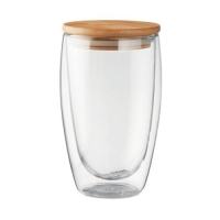 Dubbelwandig drinkglas 450 ml Tirana transparant