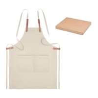 Organisch katoenen schort Pure beige