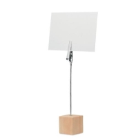 Houten memohouder Hello clip hout