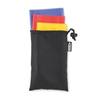 Set van 3 TPE fitness banden Top fit zwart