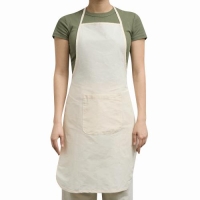 Katoenen schort beige