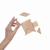 Houten puzzel Tangram hout