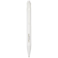 Terra corn plastic balpen wit