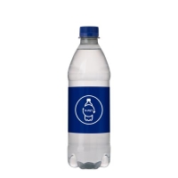 Bronwater 500 ml met draaidop blauw