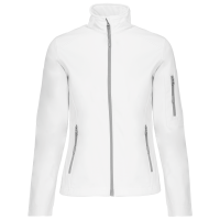 Kariban dames softshell jas wit,3xl