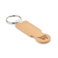 Bamboe winkelwagenmuntje Compras wood