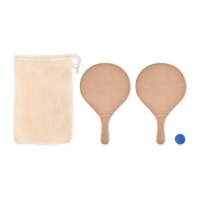 Strand tennisset Raquet wood