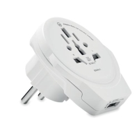 Wereld naar Europa-adapter wit