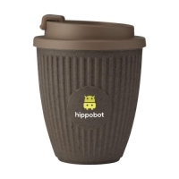 Koffie to-go beker koffievezel en suikerriet bruin