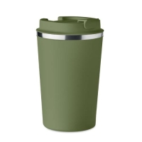 Dubbelwandige rvs drinkbeker Brace donkergroen