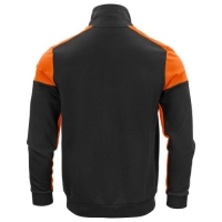 Prime sweater full zip heren zwart/oranje,2xl