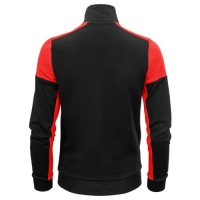 Sweatvest Prime dames zwart/rood,2xl