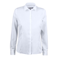 GB01 twill overhemd dames wit,3xl