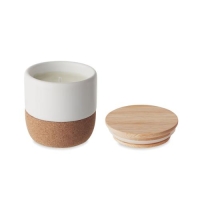 Plantaardige kaars Linen wit