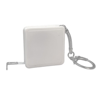 Sleutelhanger met rolmaat 1 meter wit