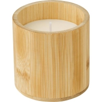 Bamboe kaars Eli bruin