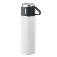 Dubbelwandige fles 420 ml Tonia wit