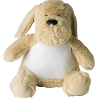 Pluche knuffelhond Hailey beige