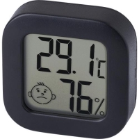 ABS kleine hygrometer Kinsley zwart