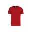 Heren sport T-shirt V-hals rood,3xl