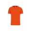 Heren sport T-shirt V-hals fluor oranje,3xl