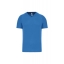 Heren sport T-shirt V-hals aqua blue,3xl
