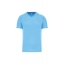 Heren sport T-shirt V-hals hemelsblauw,2xl