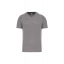 Heren sport T-shirt V-hals fine grey,2xl