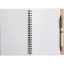 Milieuvriendelijk notitieboekje met balpen lichtgroen