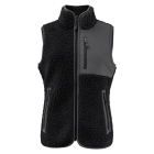 Teddy fleece bodywarmer Kingsley woman zwart,l