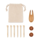 Golfaccessoires in etui Dormie beige