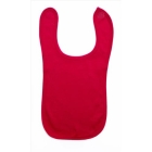 Katoenen slabbetje 240 grams rood,one size