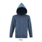 SOL'S kinder hoodie rits slate blue,6