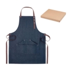Verstelbaar denim schort blauw