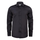 GB01 twill overhemd regular heren zwart,3xl