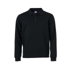 Basic polo sweater zwart,l