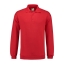 Sweatshirt Polo Collar rood,4xl