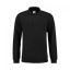 Sweatshirt Polo Collar zwart,4xl