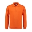 Sweatshirt Polo Collar oranje,4xl