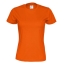 Dames T-shirt ecologisch Fairtrade katoen oranje,l