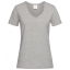 T-shirt Classic-V Woman grey heather,l