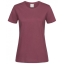 T-shirt Classic Woman burgundy red,l