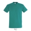 Klassiek heren T-shirt  emerald,l