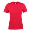 Modern licht dames T-shirt rood,m