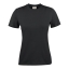 Modern licht dames T-shirt zwart,s