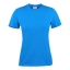Modern licht dames T-shirt oceaan blauw,m